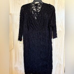 Elegant Black Lace Dress